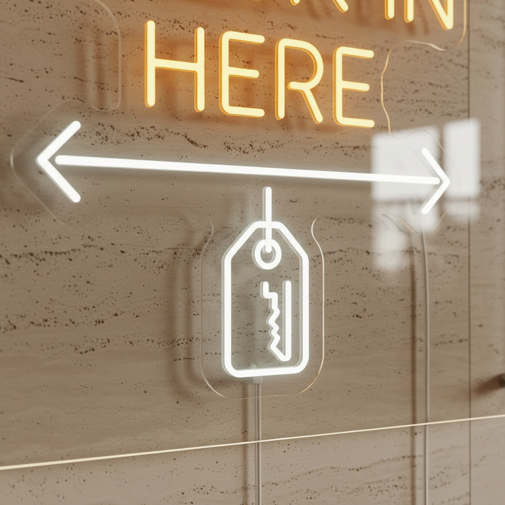 CHECK IN HERE variant