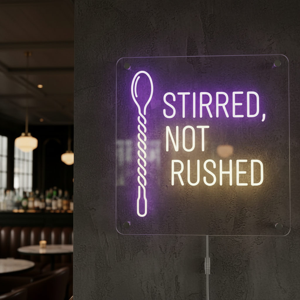 STIRRED, NOT RUSHED variant