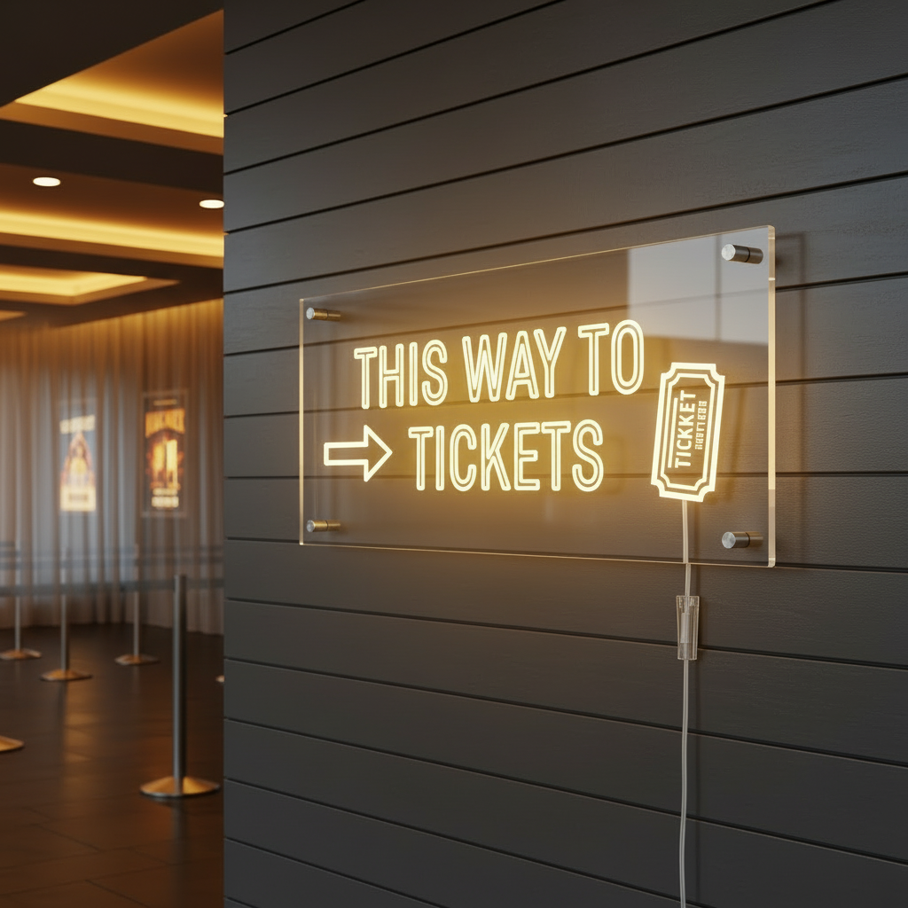 THIS WAY TO TICKETS variant