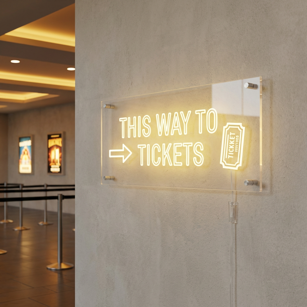 THIS WAY TO TICKETS variant