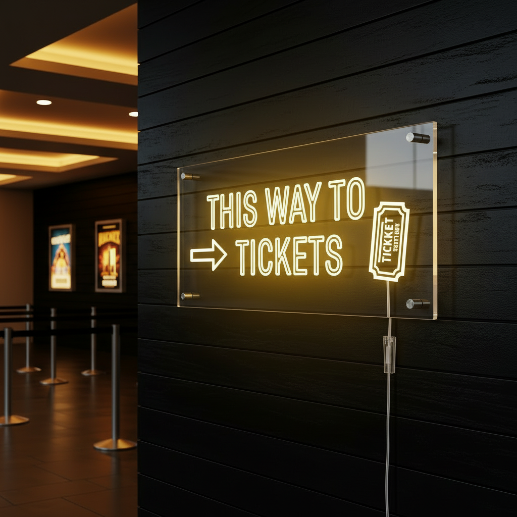 THIS WAY TO TICKETS variant