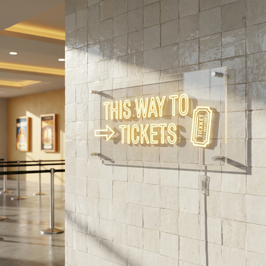 THIS WAY TO TICKETS variant