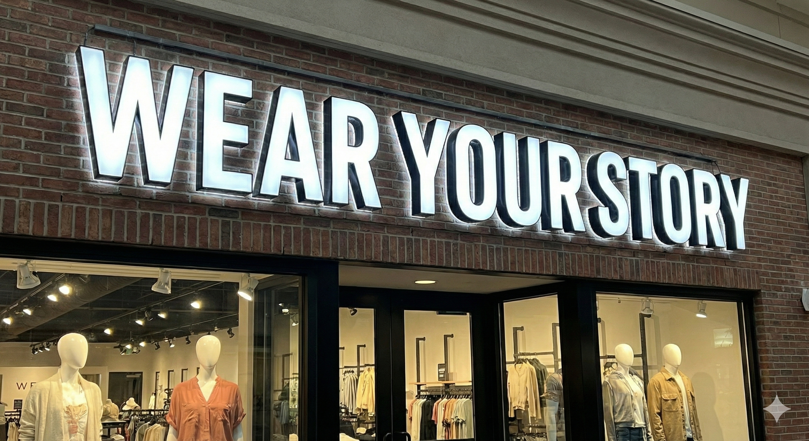 Retail frontage — Channel letters (front-lit)